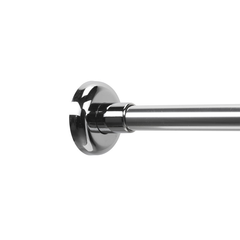 Croydex Telescopic 54" Adjustable LShaped Fixed Shower Curtain Rod